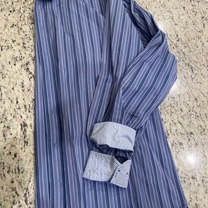 Blue Striped Men's Shirt